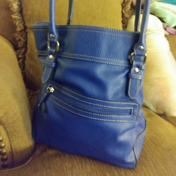 Royal blue chaps tote - Picture 3 of 8